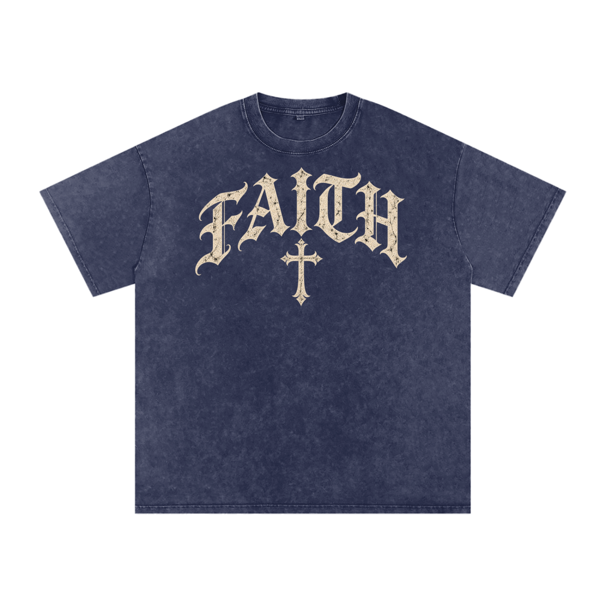 Faith Gothic Cross Tee – Vintage Christian Streetwear