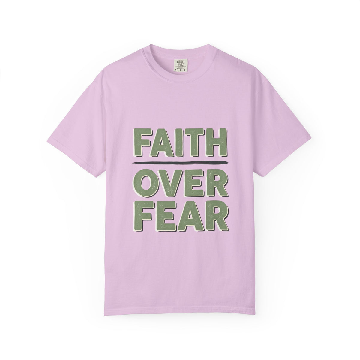 Faith Over Fear T-shirt | Inspirational Christian Typography Tee