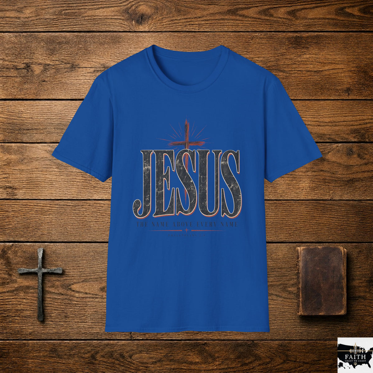Jesus cross vintage typography T-Shirt | Christian faith shirt