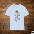 Walk By Faith Black-Eyed Susan T-Shirt | Floral Scripture Tee