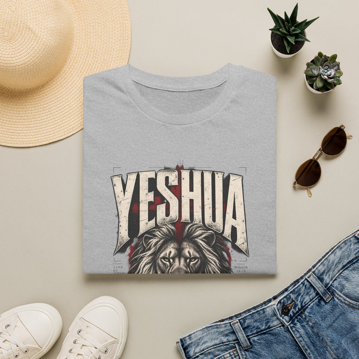 Yeshua Lion of Judah T‑Shirt — King of Kings Christian Faith Tee