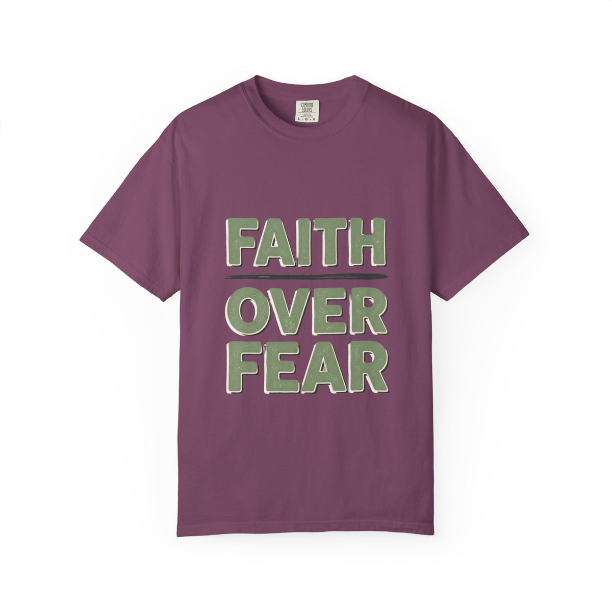 Faith Over Fear T-shirt | Inspirational Christian Typography Tee