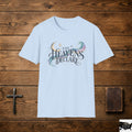 The Heavens Declare T-Shirt | Celestial Moon Stars Typography