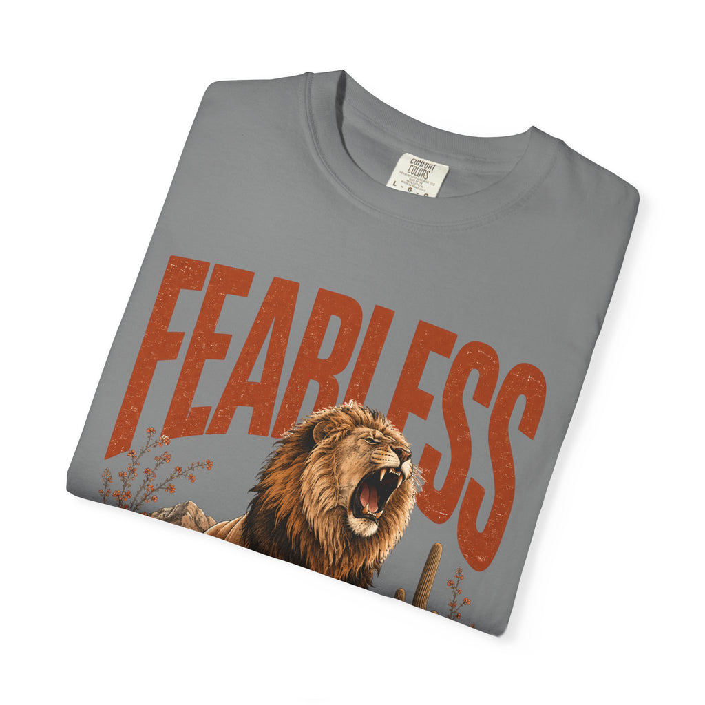 Fearless Lion T-Shirt — Inspirational Graphic Tee