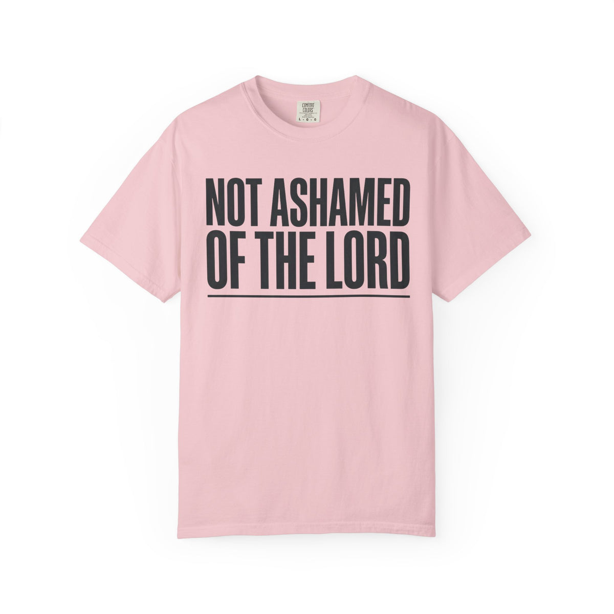 Not Ashamed of the Lord T-Shirt | Christian Faith Typography Tee