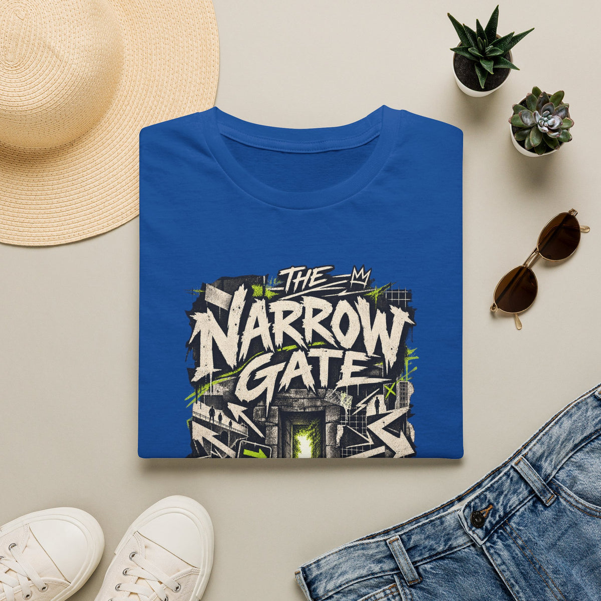Narrow Gate Graphic T-Shirt — 'The Narrow Gate, Few Find It' Streetwear Tee