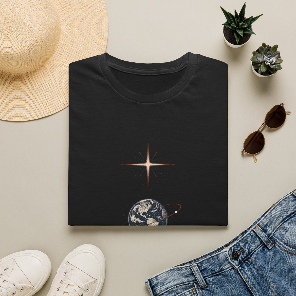 Not of This World T-Shirt — Celestial Earth Graphic Tee