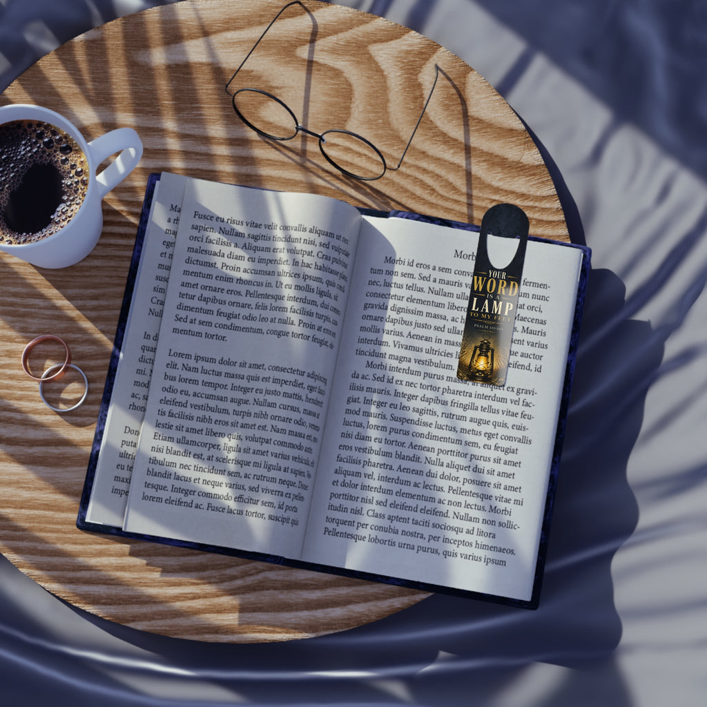 Your Word Is a Lamp to My Feet Bookmark | Psalm 119:105 Christian Scripture