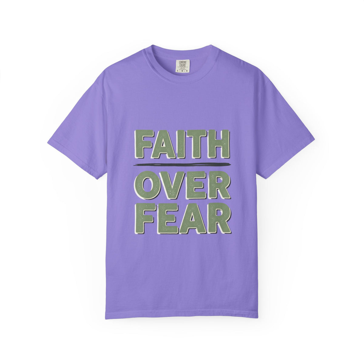 Faith Over Fear T-shirt | Inspirational Christian Typography Tee
