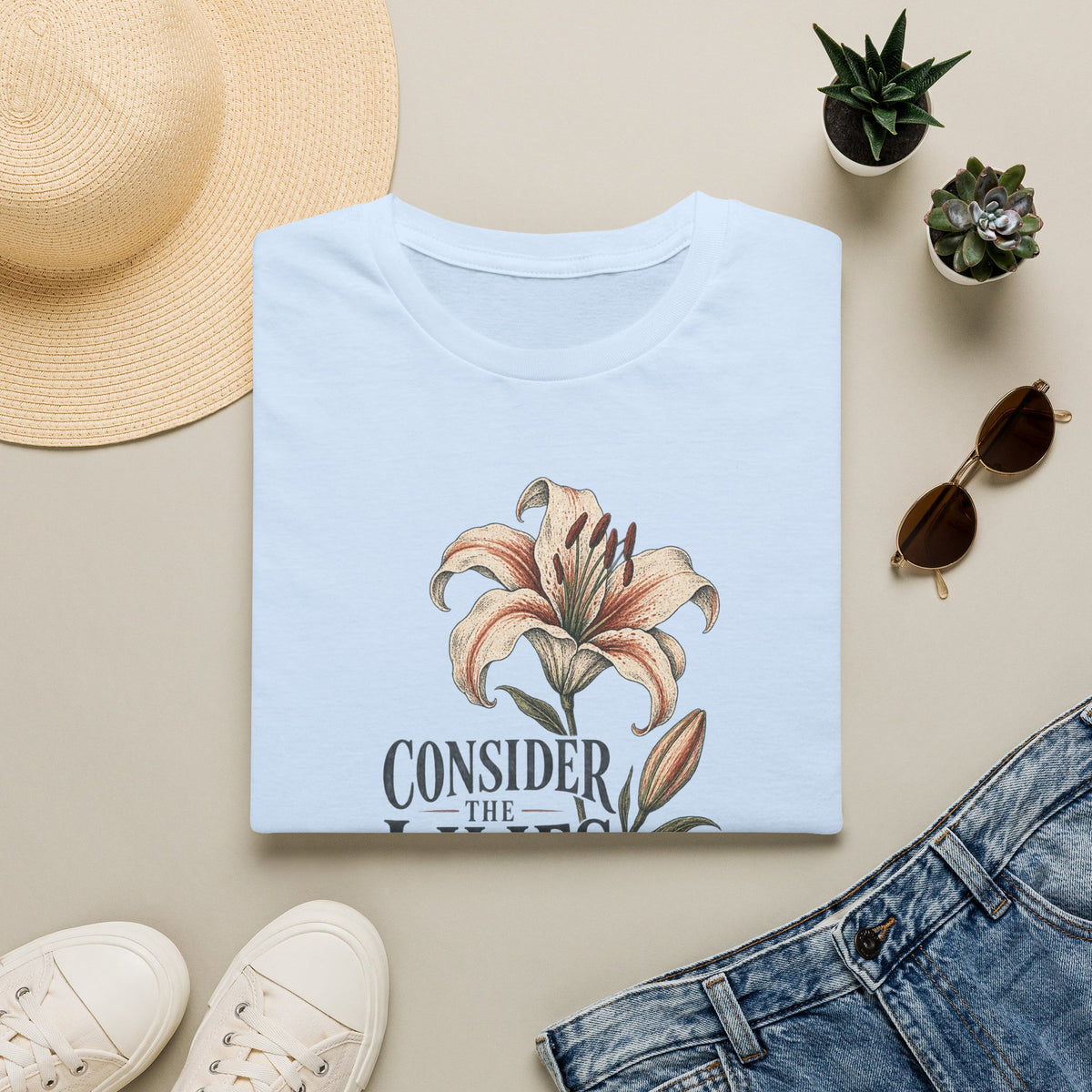 Consider the Lilies Floral T-Shirt — Vintage Botanical Graphic Tee