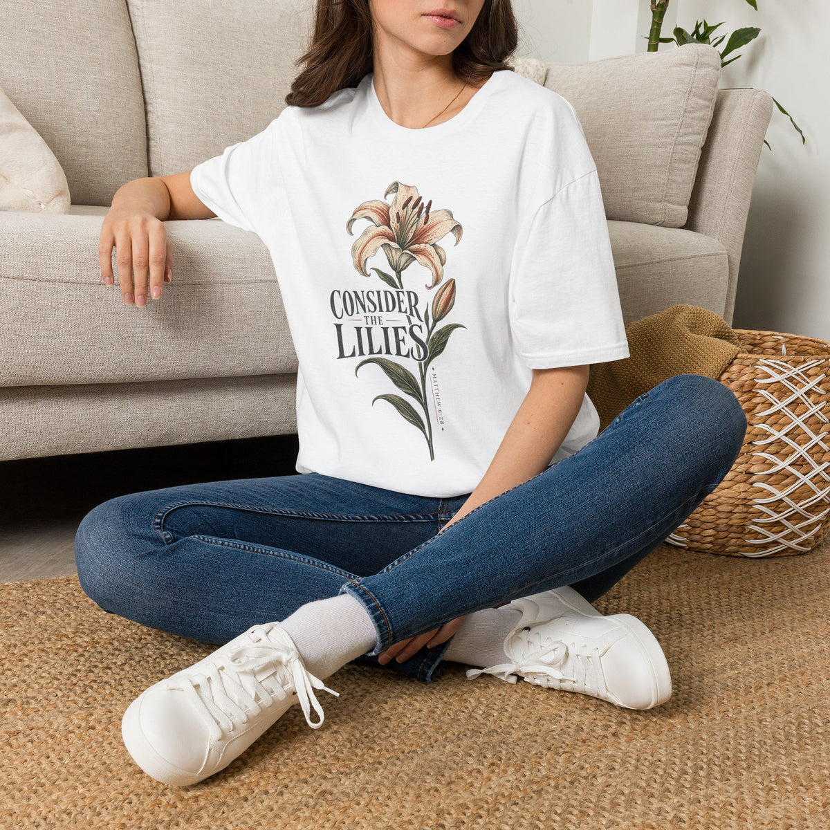 Consider the Lilies Floral T-Shirt — Vintage Botanical Graphic Tee