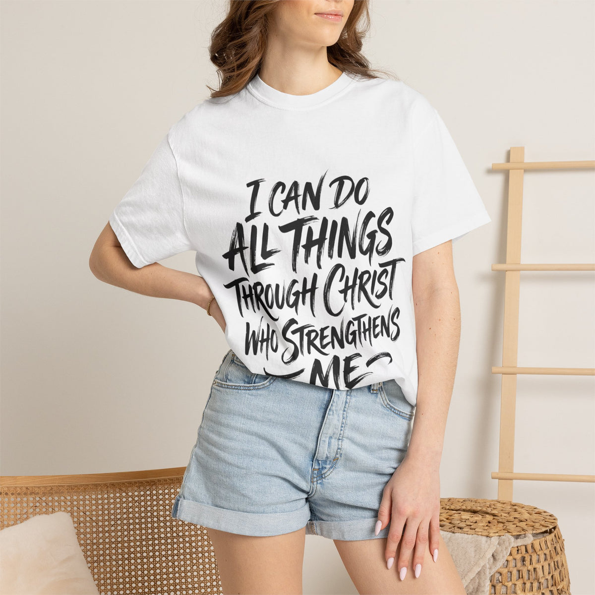 Comfortable Christ Scripture Tee for Daily Inspiration