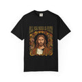 All You Need Is Faith Jesus Portrait T-shirt | Retro Religious Tee