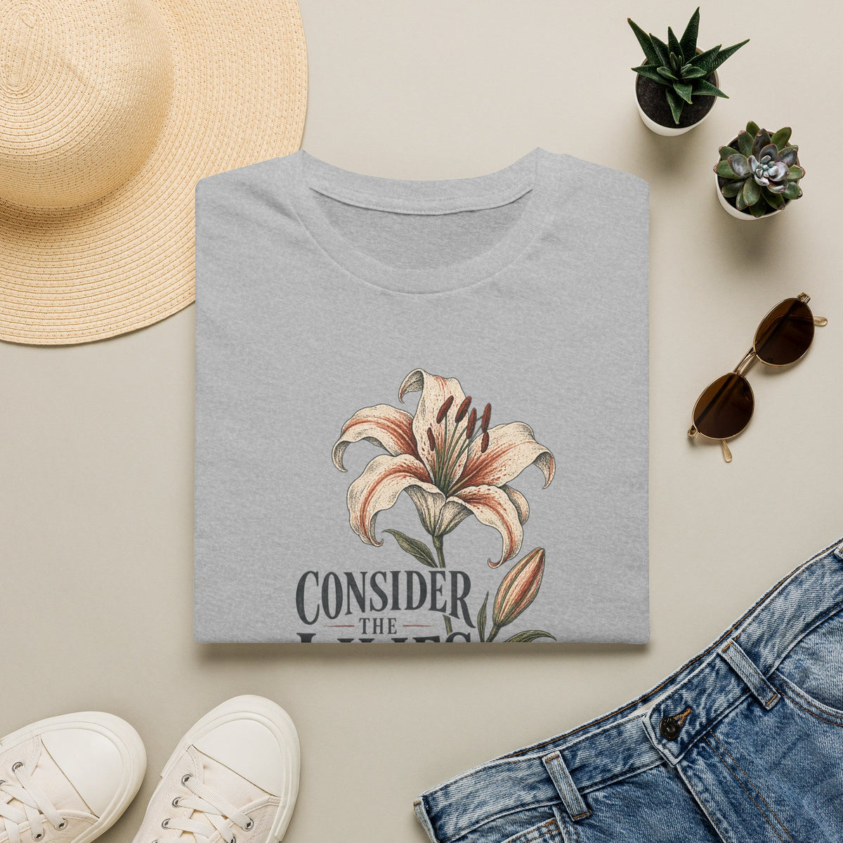 Consider the Lilies Floral T-Shirt — Vintage Botanical Graphic Tee
