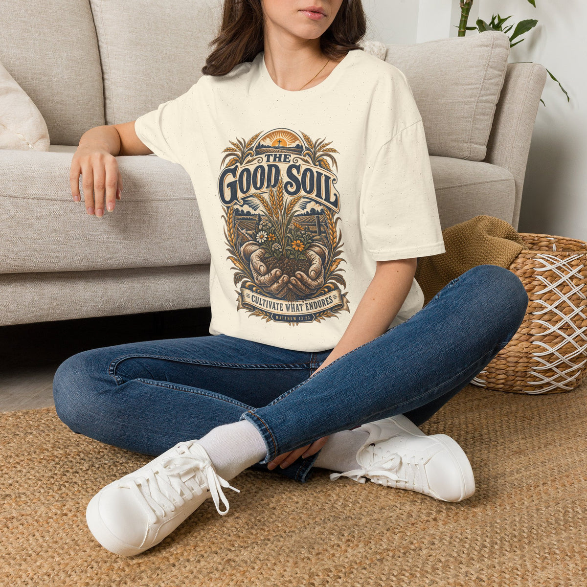 The Good Soil T-Shirt — Vintage Farmhouse Gardening Tee