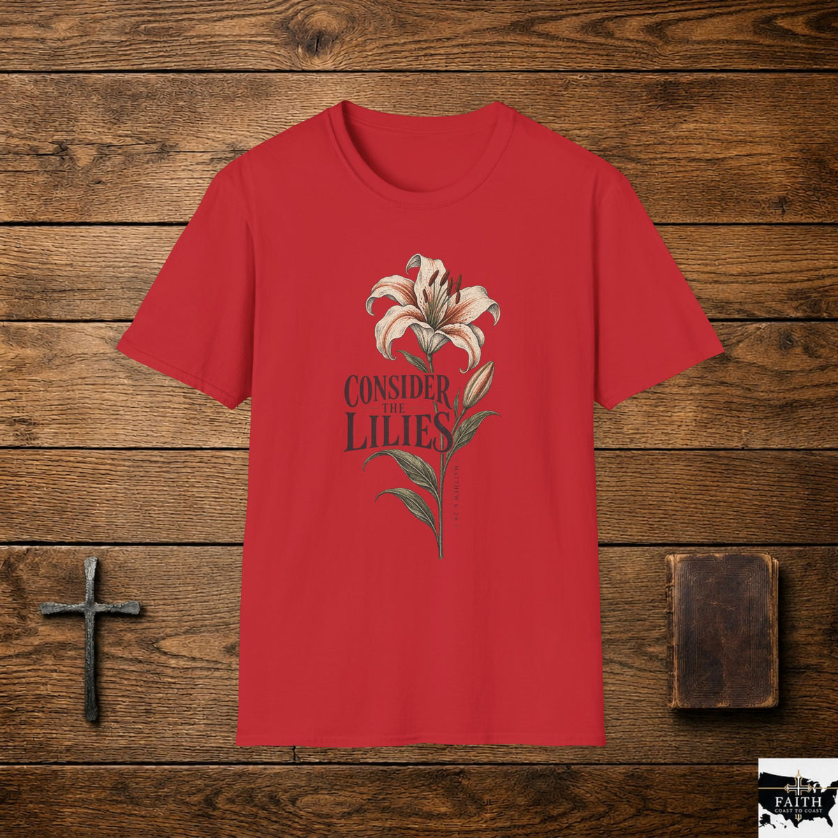 Consider the Lilies Floral T-Shirt — Vintage Botanical Graphic Tee