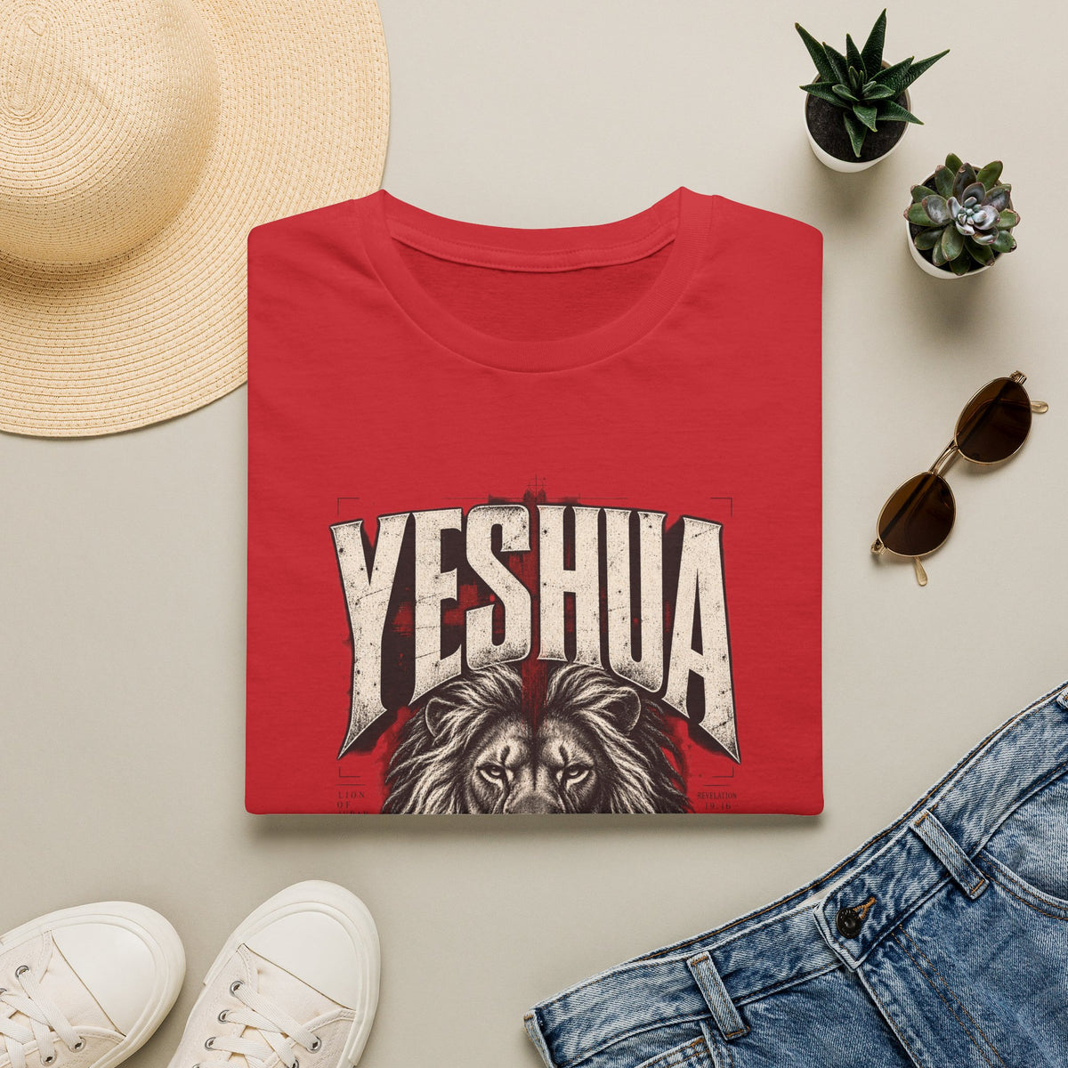 Yeshua Lion of Judah T‑Shirt — King of Kings Christian Faith Tee