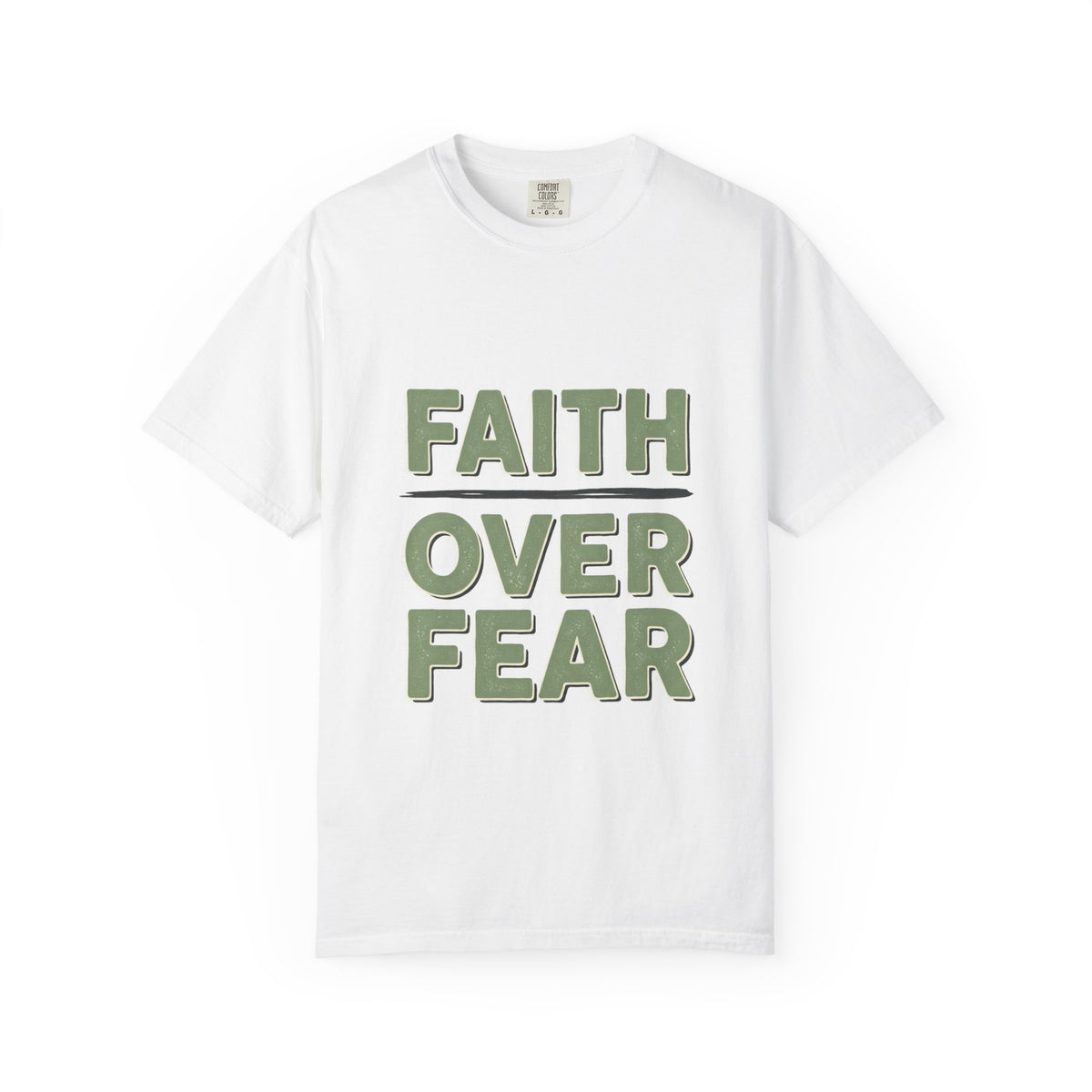 Faith Over Fear T-shirt | Inspirational Christian Typography Tee