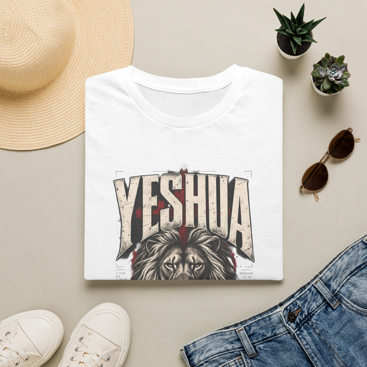 Yeshua Lion of Judah T‑Shirt — King of Kings Christian Faith Tee