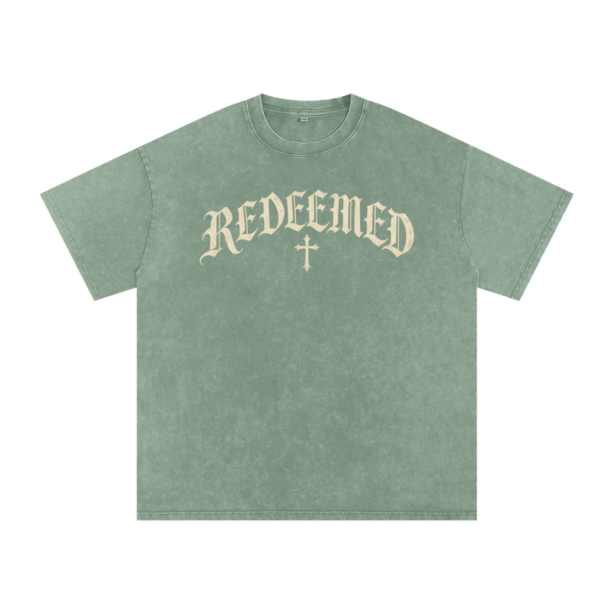 Redeemed Gothic Cross Tee – Vintage Christian Streetwear