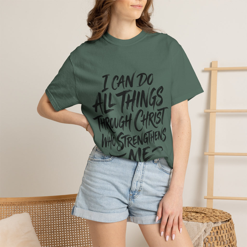 Comfortable Christ Scripture Tee for Daily Inspiration