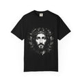 Jesus Christ Portrait T-shirt | Ink Splash Religious Artwork