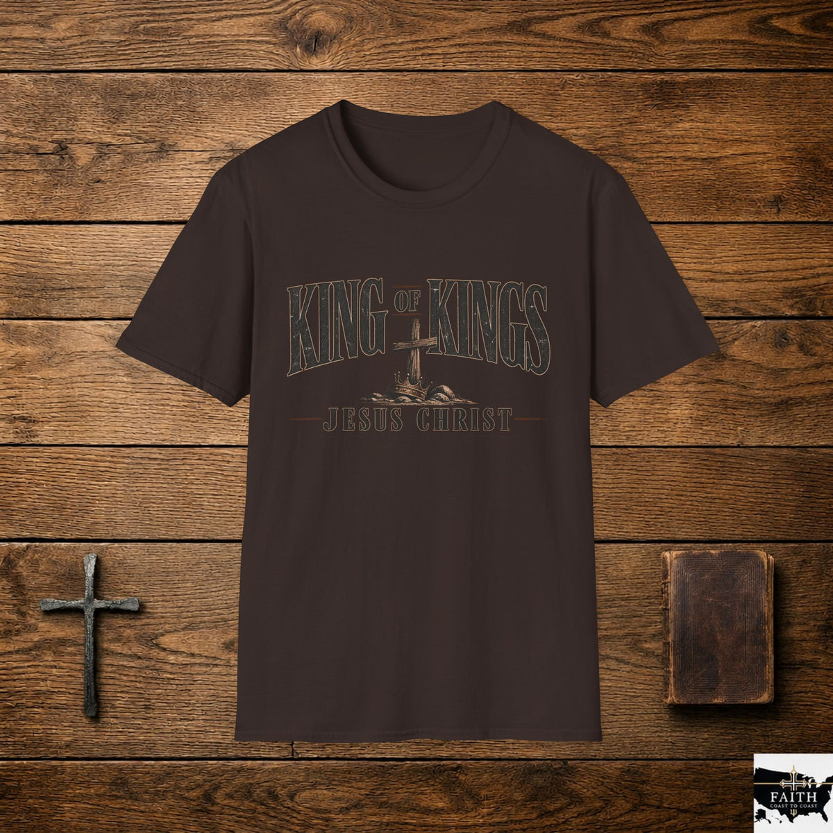 King of Kings cross graphic T-Shirt | Jesus Christ faith tee