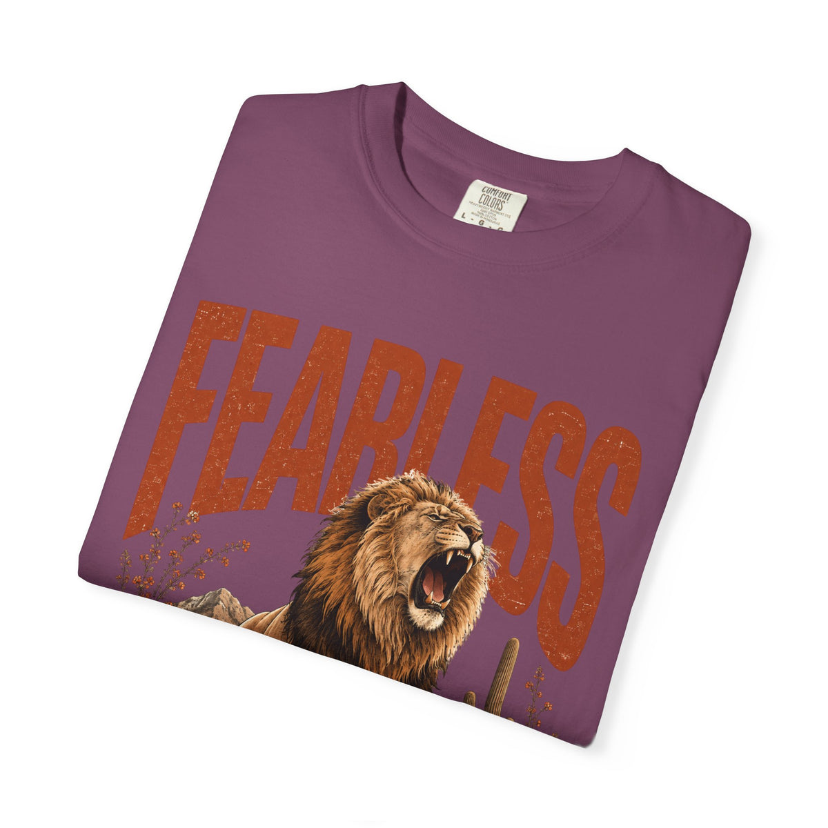 Fearless Lion T-Shirt — Inspirational Graphic Tee