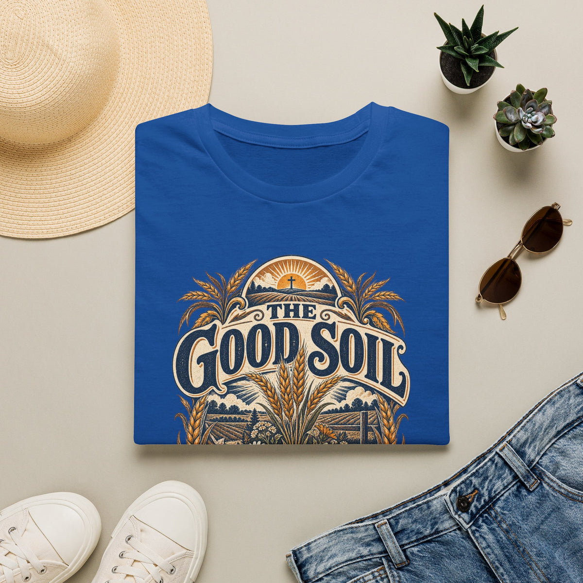 The Good Soil T-Shirt — Vintage Farmhouse Gardening Tee