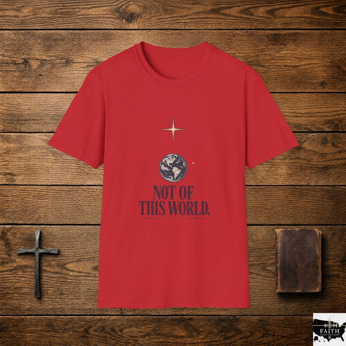 Not of This World T-Shirt — Celestial Earth Graphic Tee