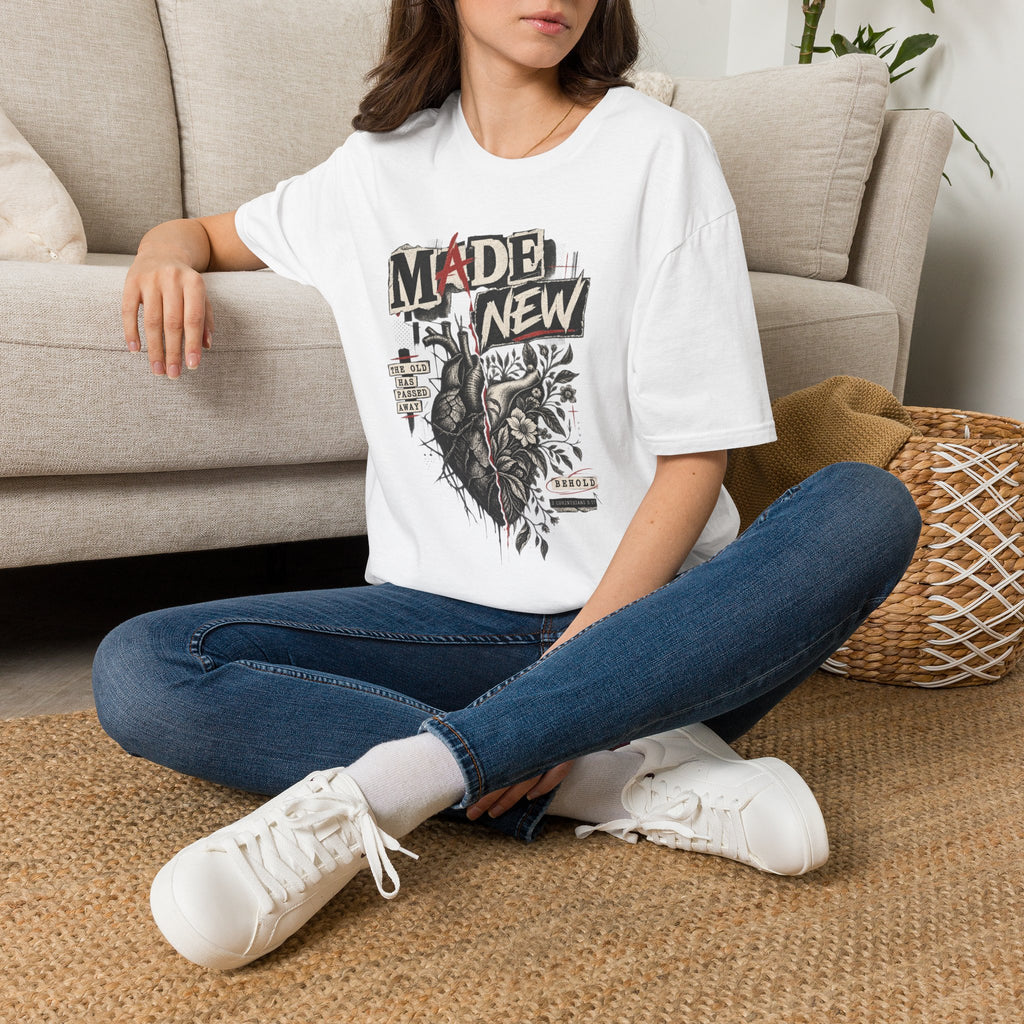Made New T-Shirt — Inspirational Heart & Renewal Graphic Tee