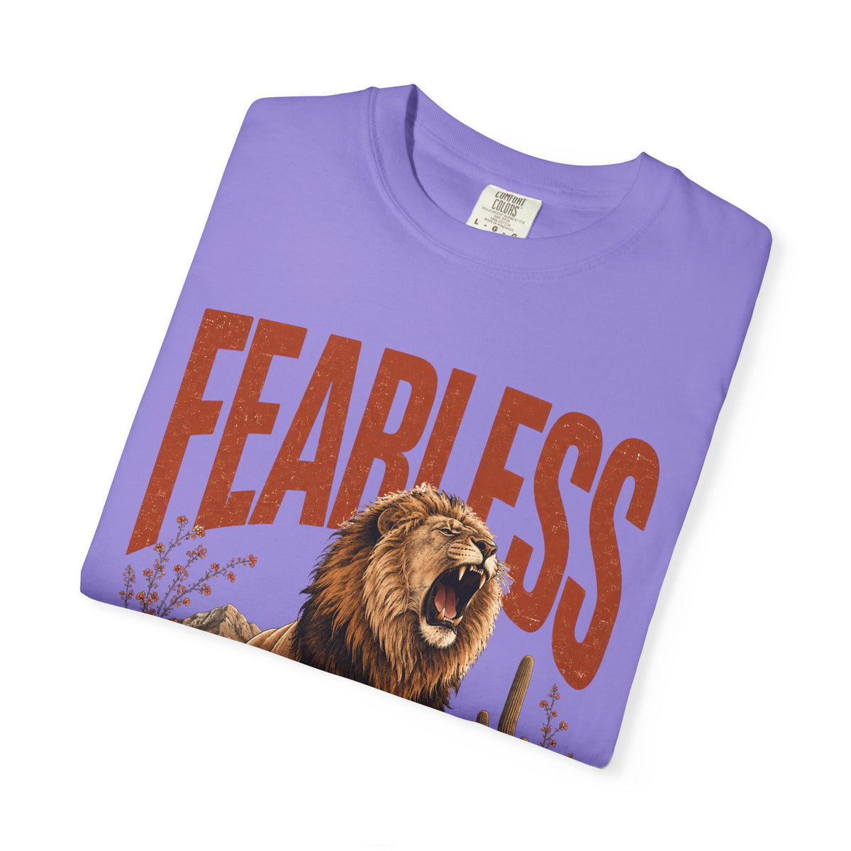 Fearless Lion T-Shirt — Inspirational Graphic Tee