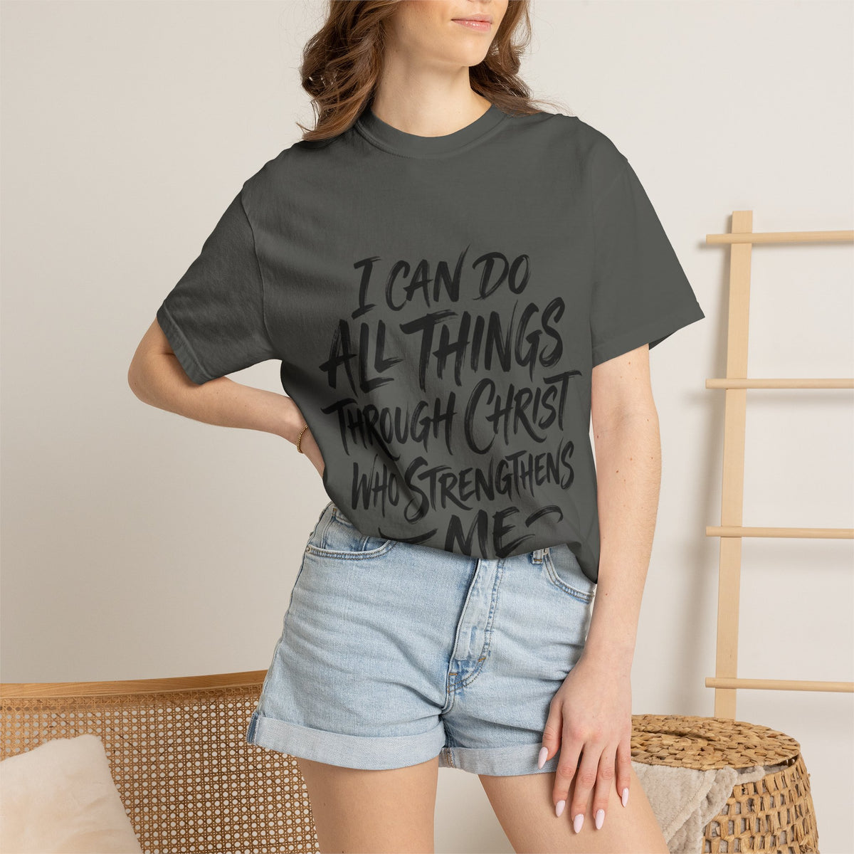 Comfortable Christ Scripture Tee for Daily Inspiration