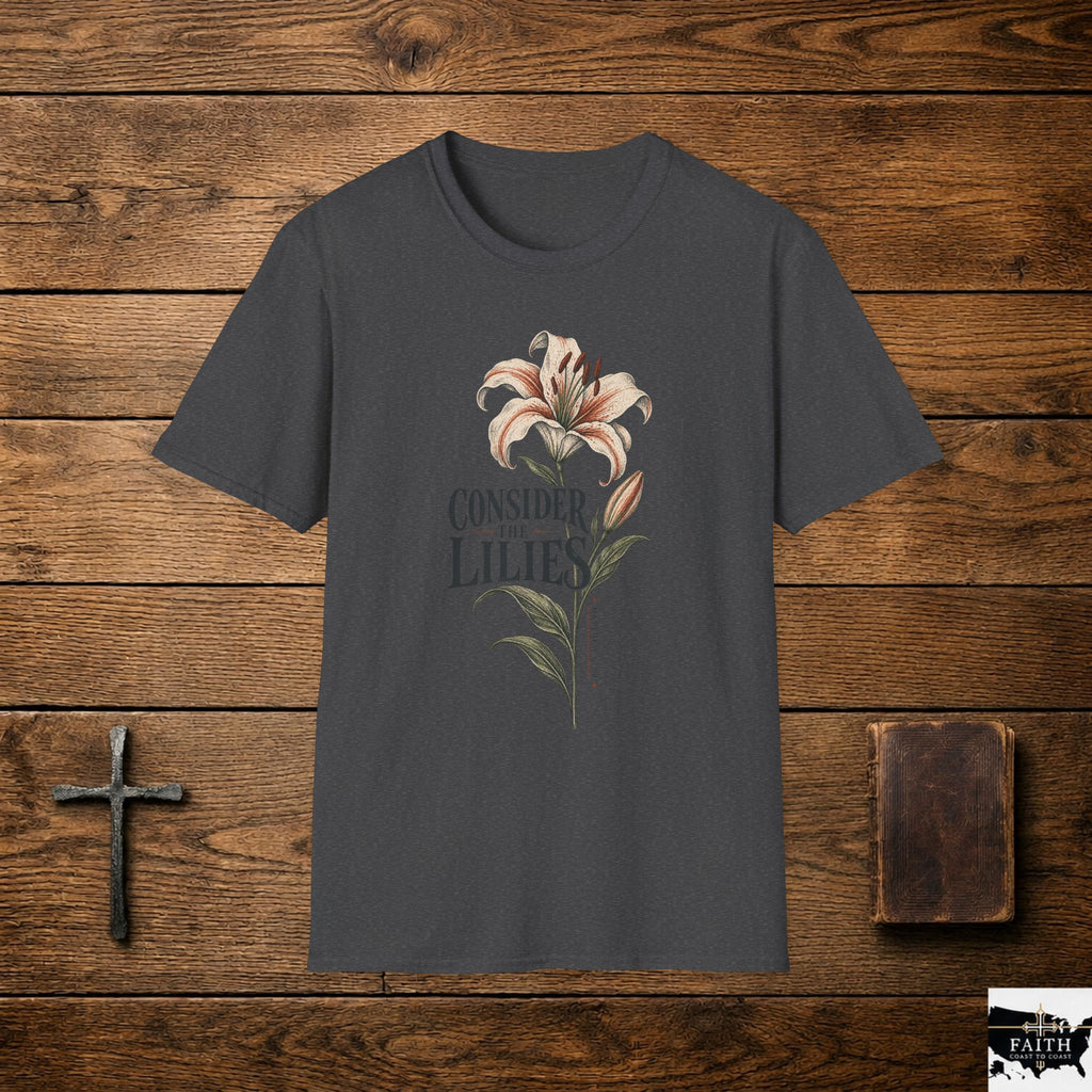 Consider the Lilies Floral T-Shirt — Vintage Botanical Graphic Tee