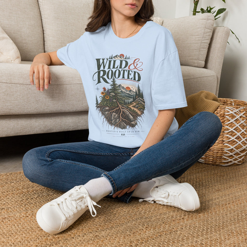 Wild & Rooted Graphic T-Shirt — Nature Adventure Tee