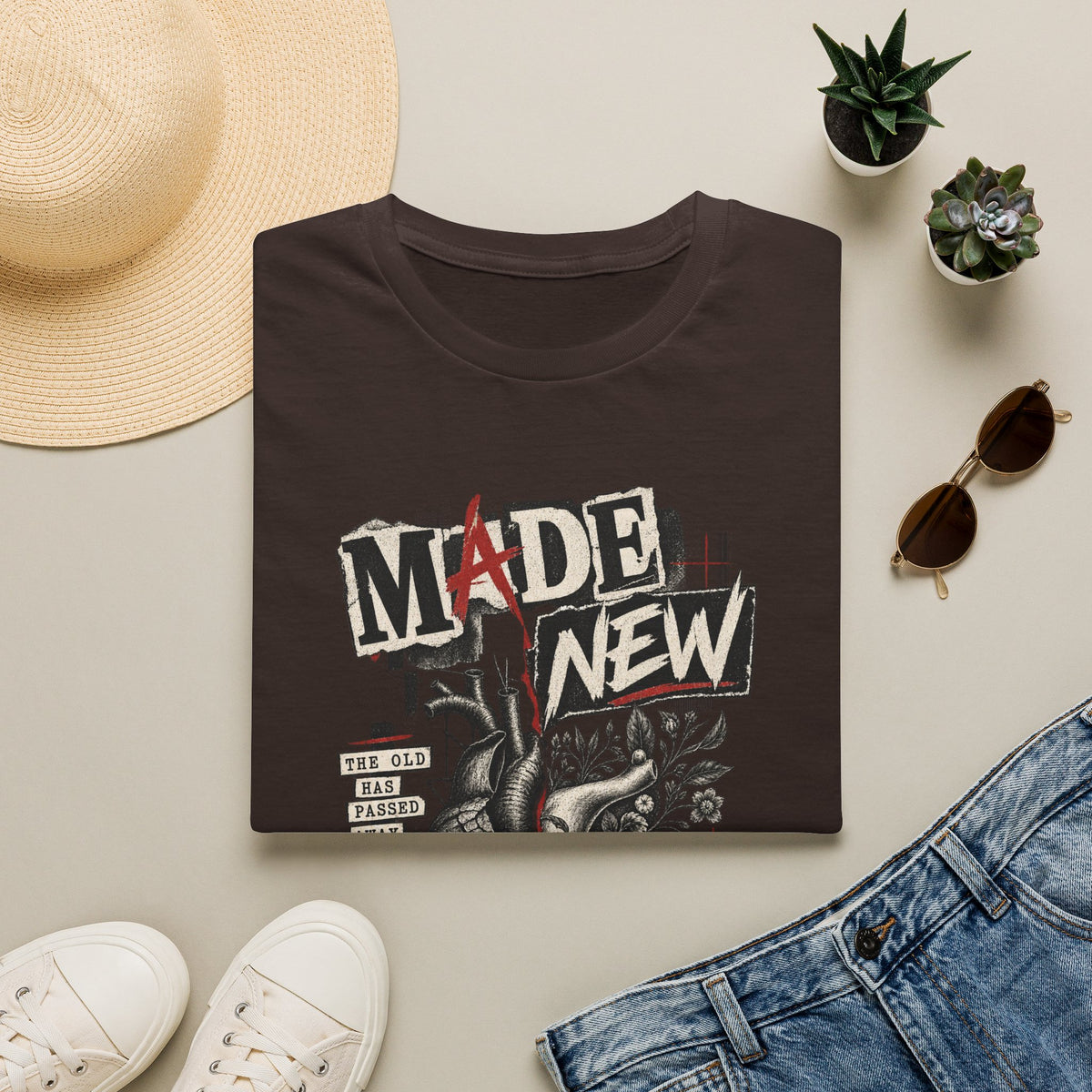 Made New T-Shirt — Inspirational Heart & Renewal Graphic Tee