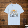 He Left The 99 Christian T-Shirt — Shepherd & Sunrise Faith Tee