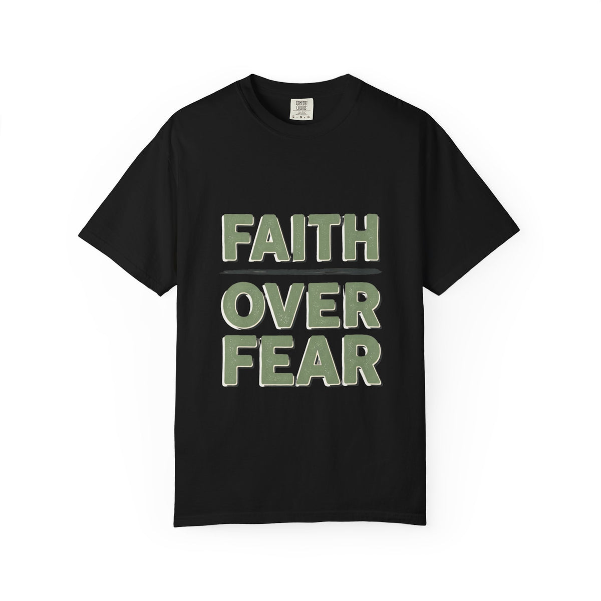 Faith Over Fear T-shirt | Inspirational Christian Typography Tee
