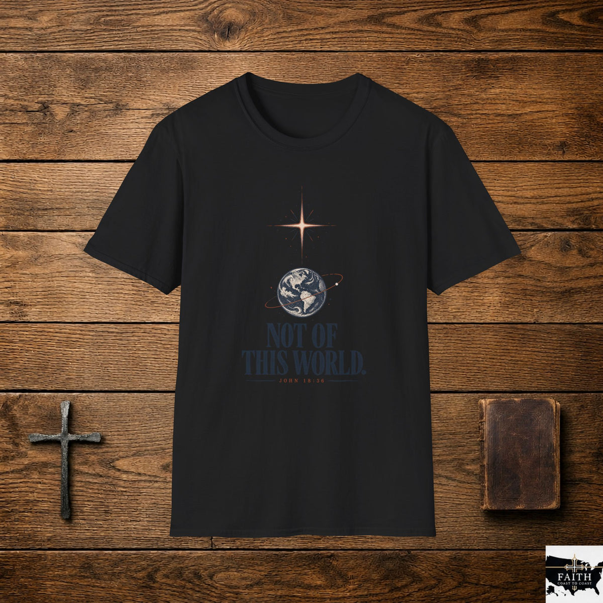 Not of This World T-Shirt — Celestial Earth Graphic Tee