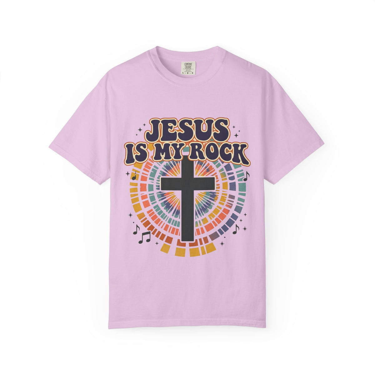Jesus Is My Rock T-shirt | Cross Mosaic Music Graphic
