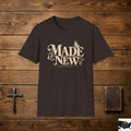 Made New tee | Floral Butterfly Typography T-Shirt