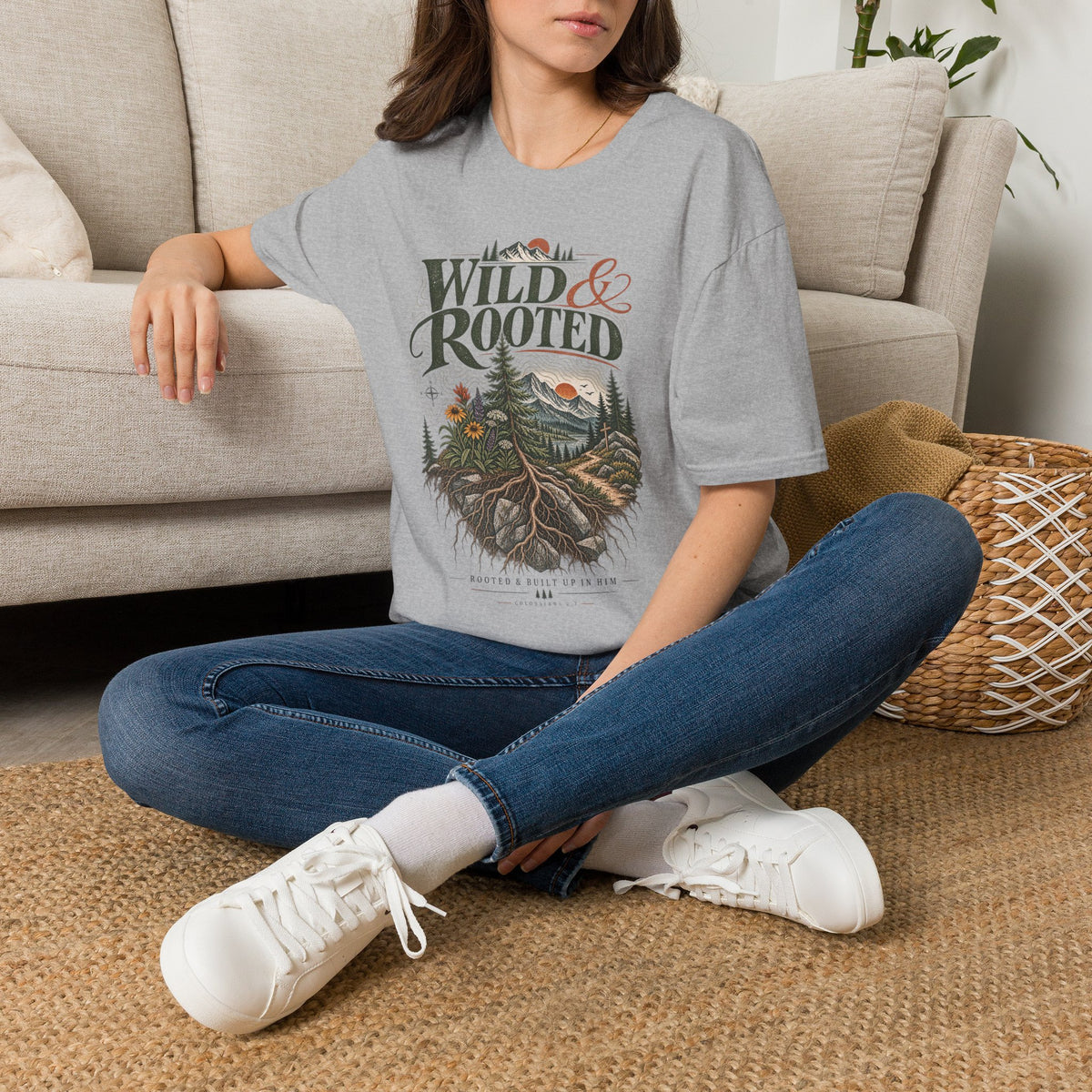 Wild & Rooted Graphic T-Shirt — Nature Adventure Tee