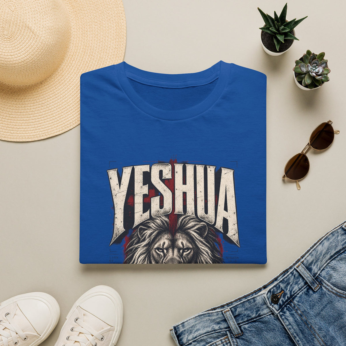 Yeshua Lion of Judah T‑Shirt — King of Kings Christian Faith Tee