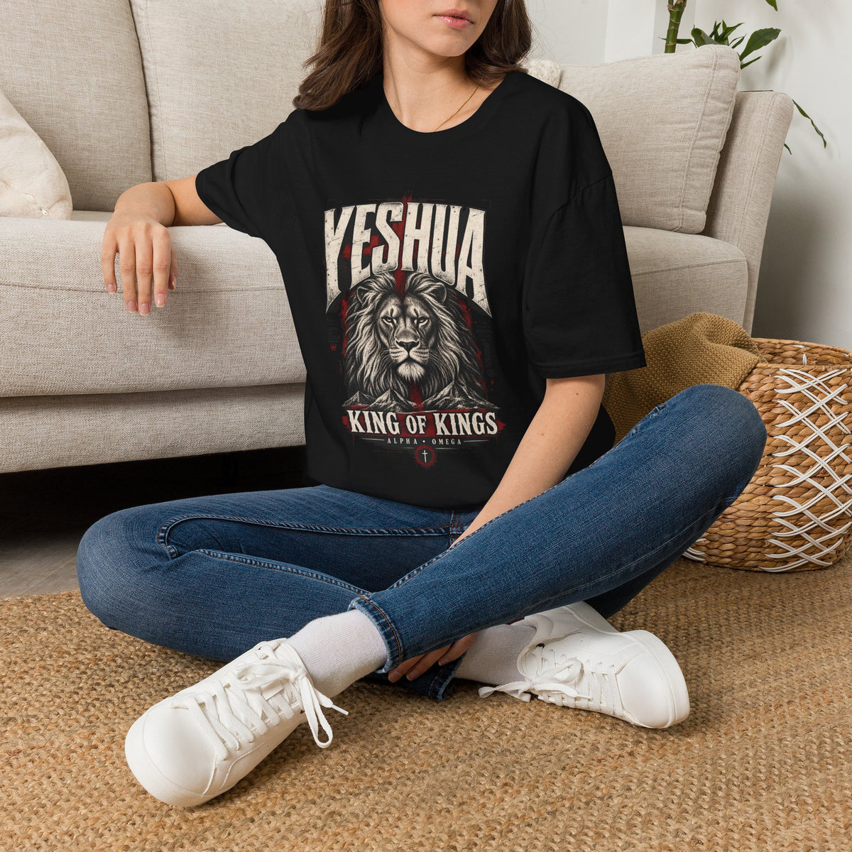 Yeshua Lion of Judah T‑Shirt — King of Kings Christian Faith Tee