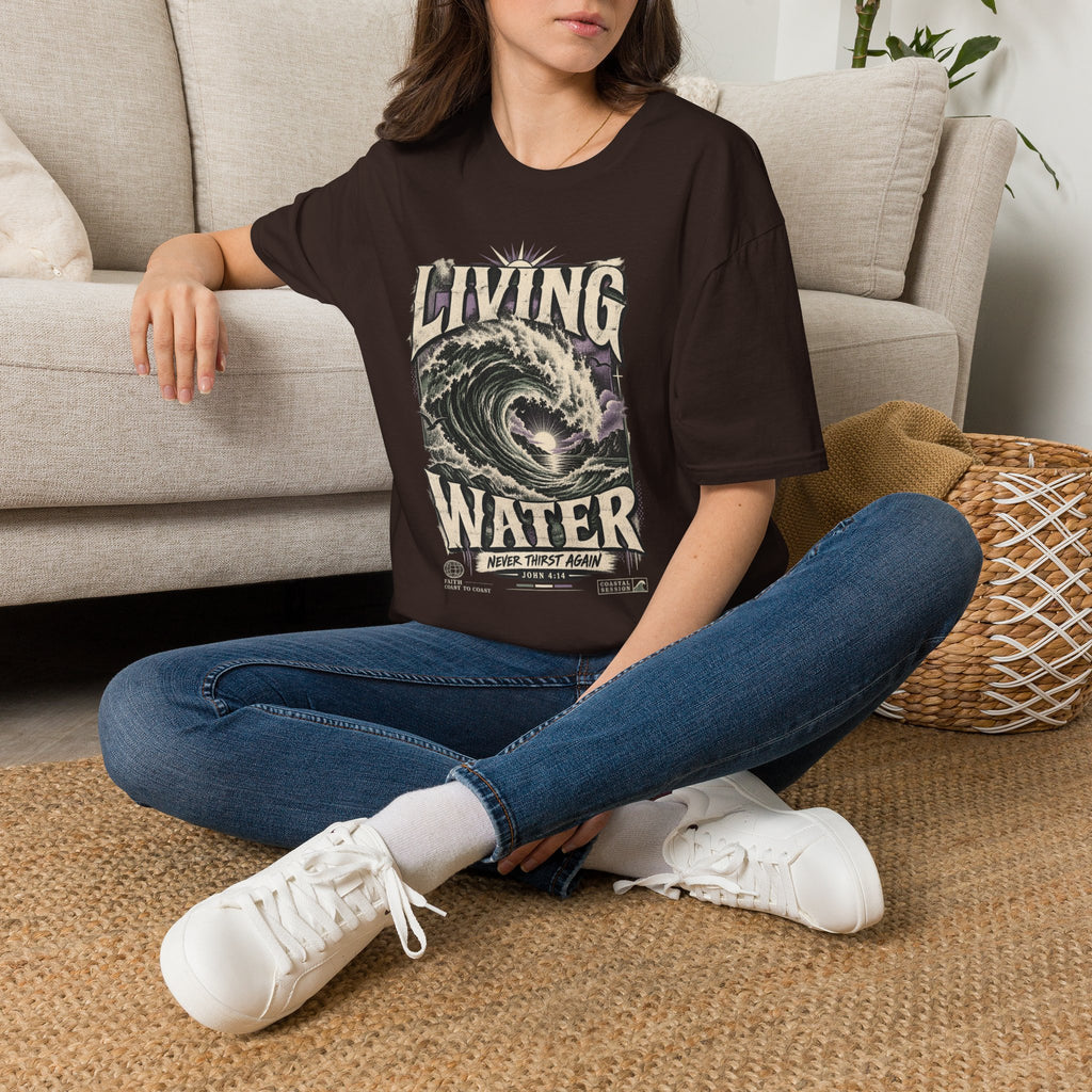 Living Water T-Shirt — Vintage Wave Graphic Tee