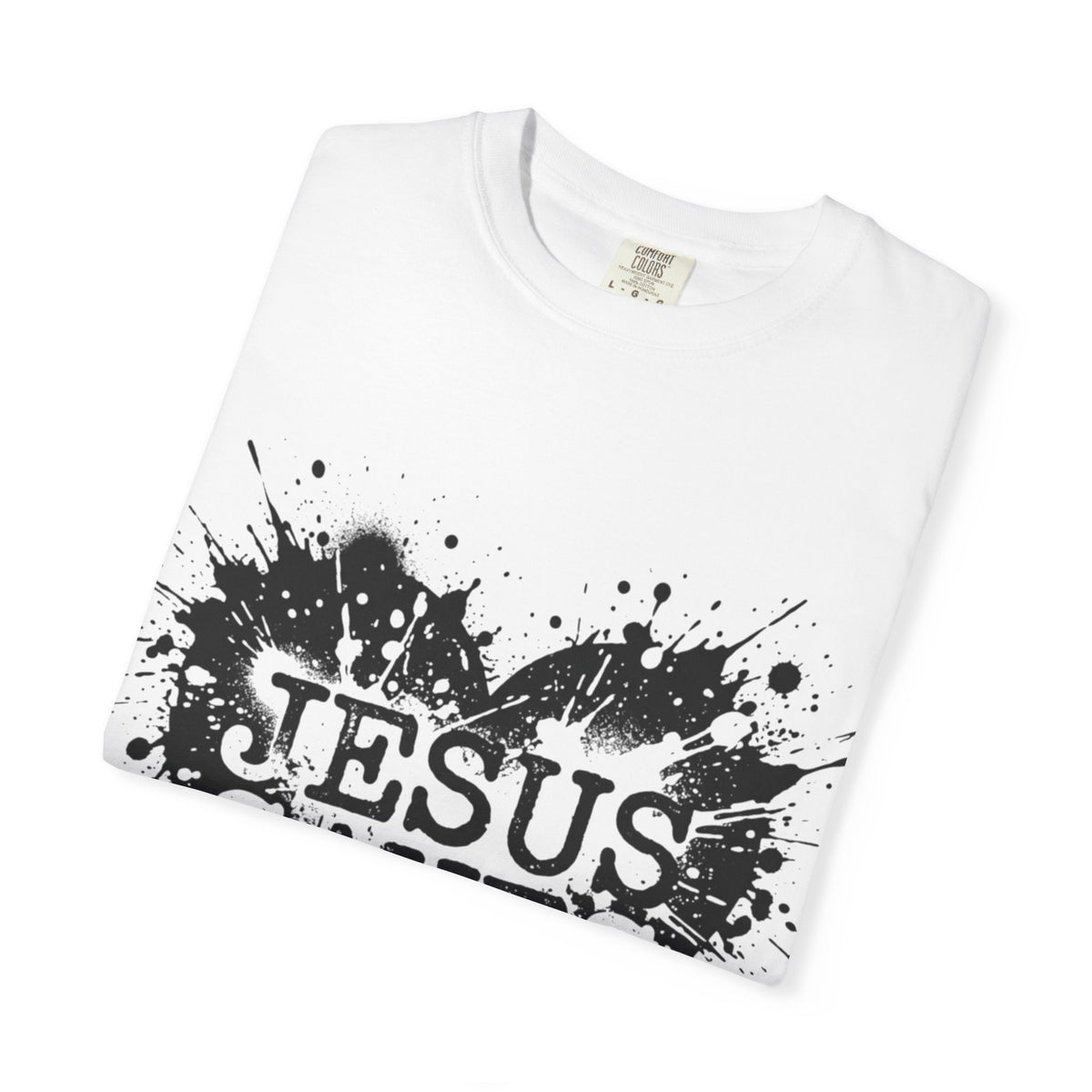 Jesus Saves Heart Tee — Christian Faith Graphic T-Shirt