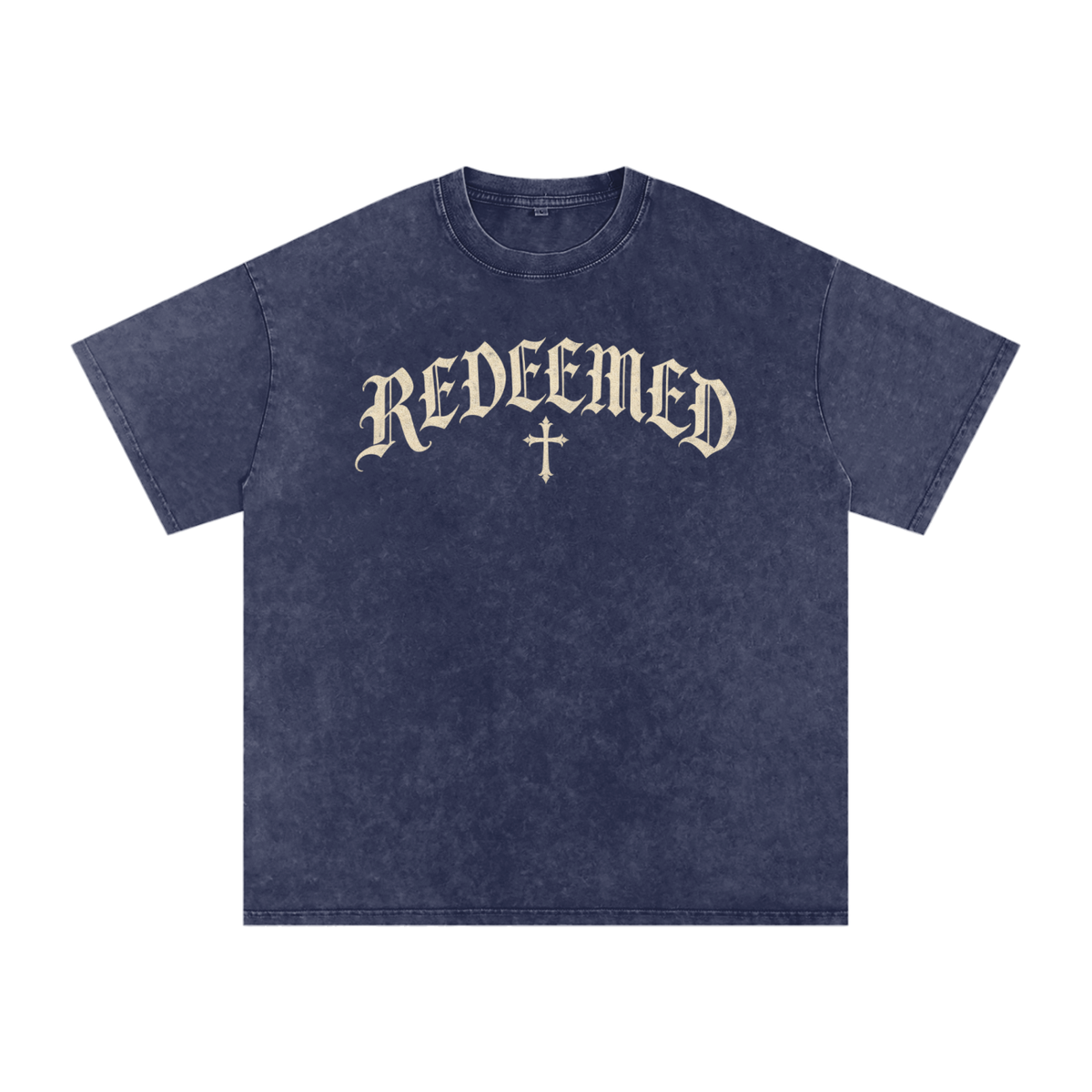 Redeemed Gothic Cross Tee – Vintage Christian Streetwear