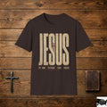 Jesus Cross Typography T-Shirt | Faith Christian Graphic Tee