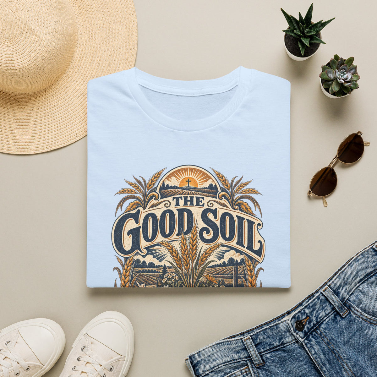 The Good Soil T-Shirt — Vintage Farmhouse Gardening Tee