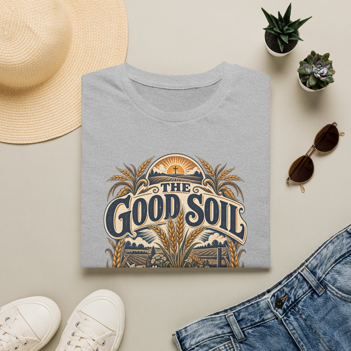 The Good Soil T-Shirt — Vintage Farmhouse Gardening Tee